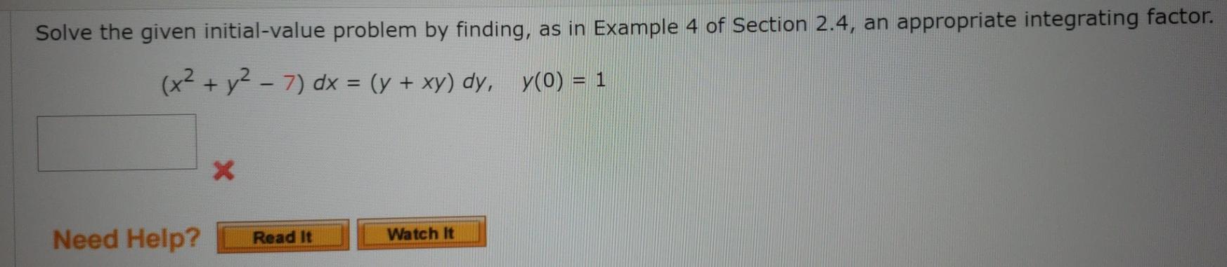 Solved Solve the given initial-value problem by finding, as | Chegg.com