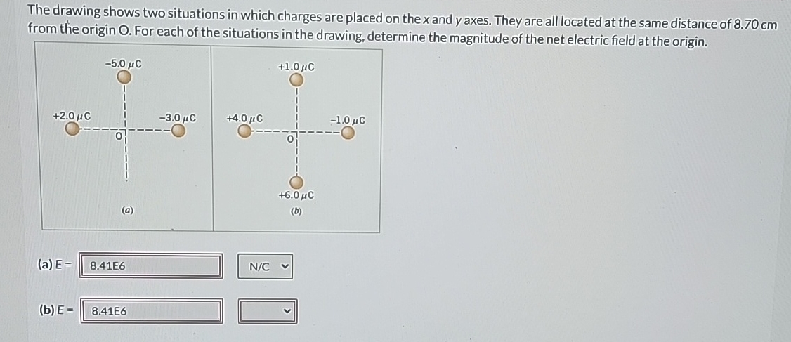 Solved The drawing shows two situations in which charges are | Chegg.com