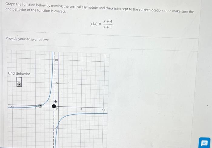 Solved Graph the function below by moving the vertical | Chegg.com