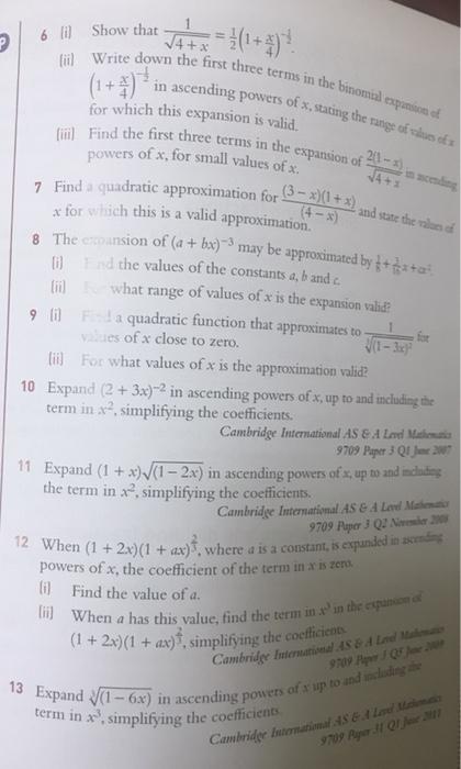 Solved (1 + 2x)(1 + ax), simplifying the coefficient | Chegg.com