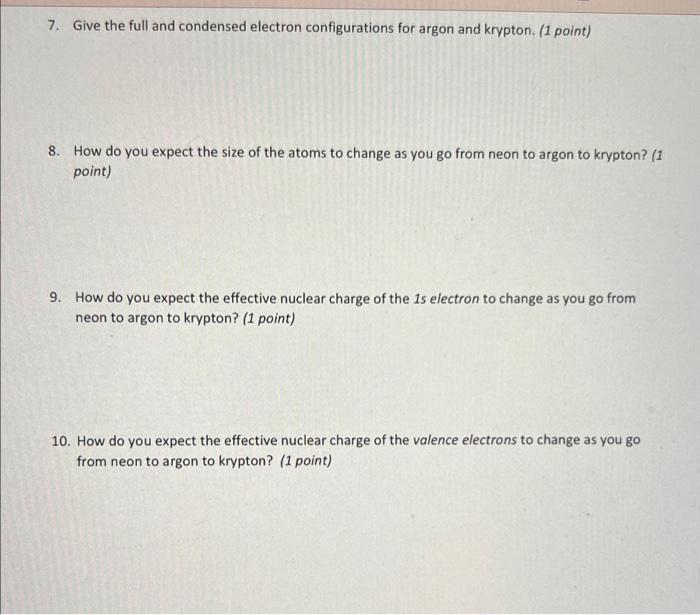 Solved 7. Give the full and condensed electron | Chegg.com