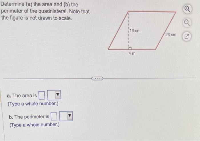 Solved Determine (a) the area and (b) the perimeter of the | Chegg.com