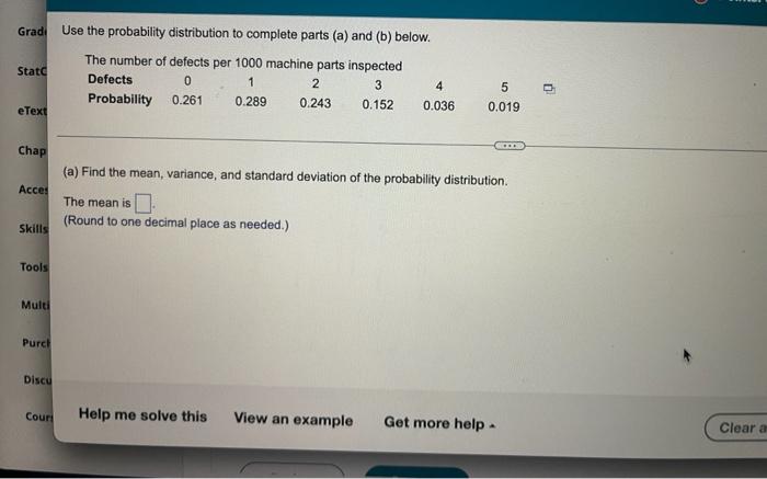 Solved FIND THE MEAN, VARIANCE AND STANDARD DEVIATION AND | Chegg.com