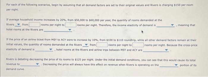 Solved For Each Of The Following Scenarios, Begin By | Chegg.com