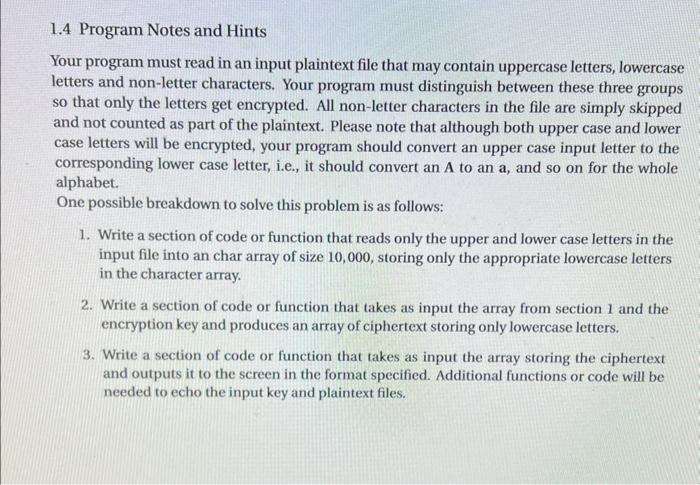 Solved In this assignment you'll write a program that | Chegg.com