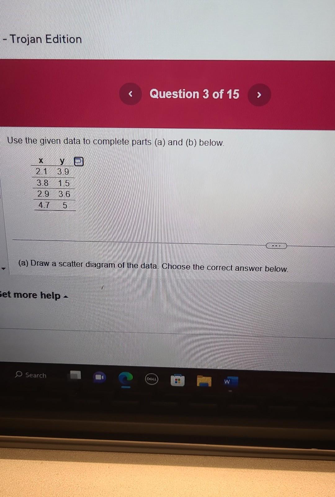 Use the given data to complete parts (a) and (b) | Chegg.com