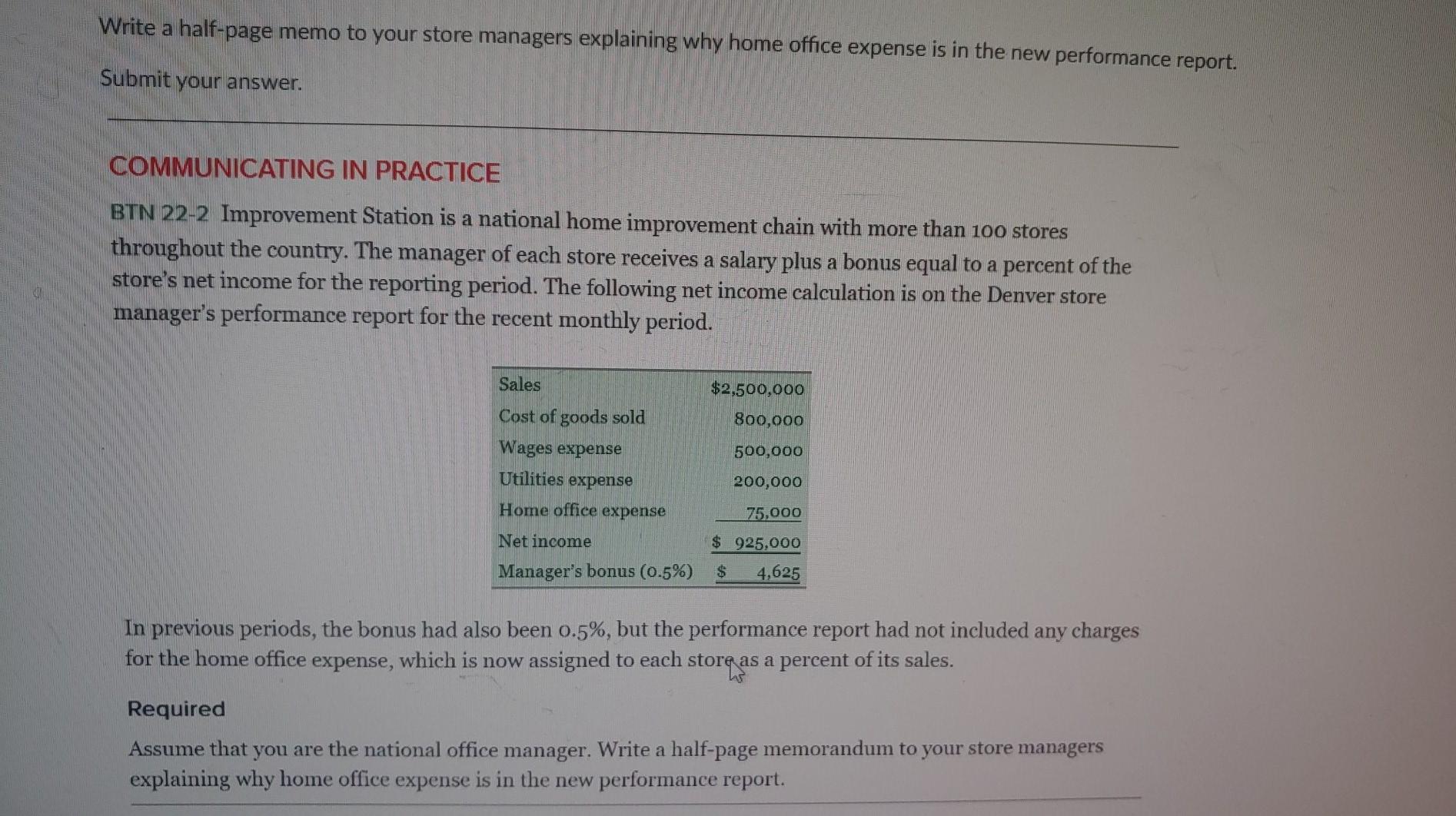 solved-write-a-half-page-memo-to-your-store-managers-chegg