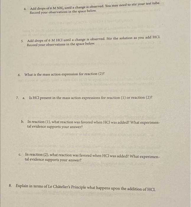 Solved PART B-FORMATION OF A COMPLEX This section involves | Chegg.com