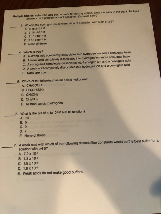 Solved Multiple Choice: select the one best answer for each | Chegg.com