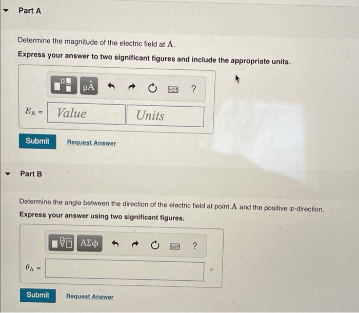 Solved Determine the magnitude of the electric field at | Chegg.com