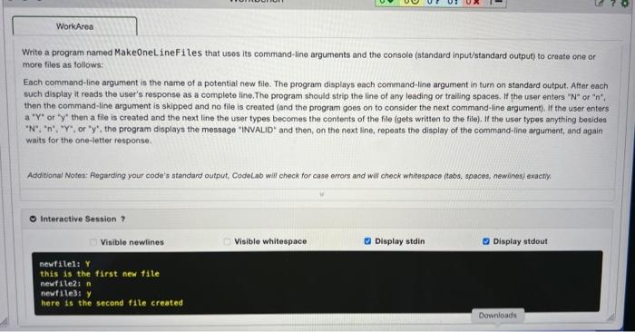 Solved Write a program named MakeOneLineFi les that uses its | Chegg.com