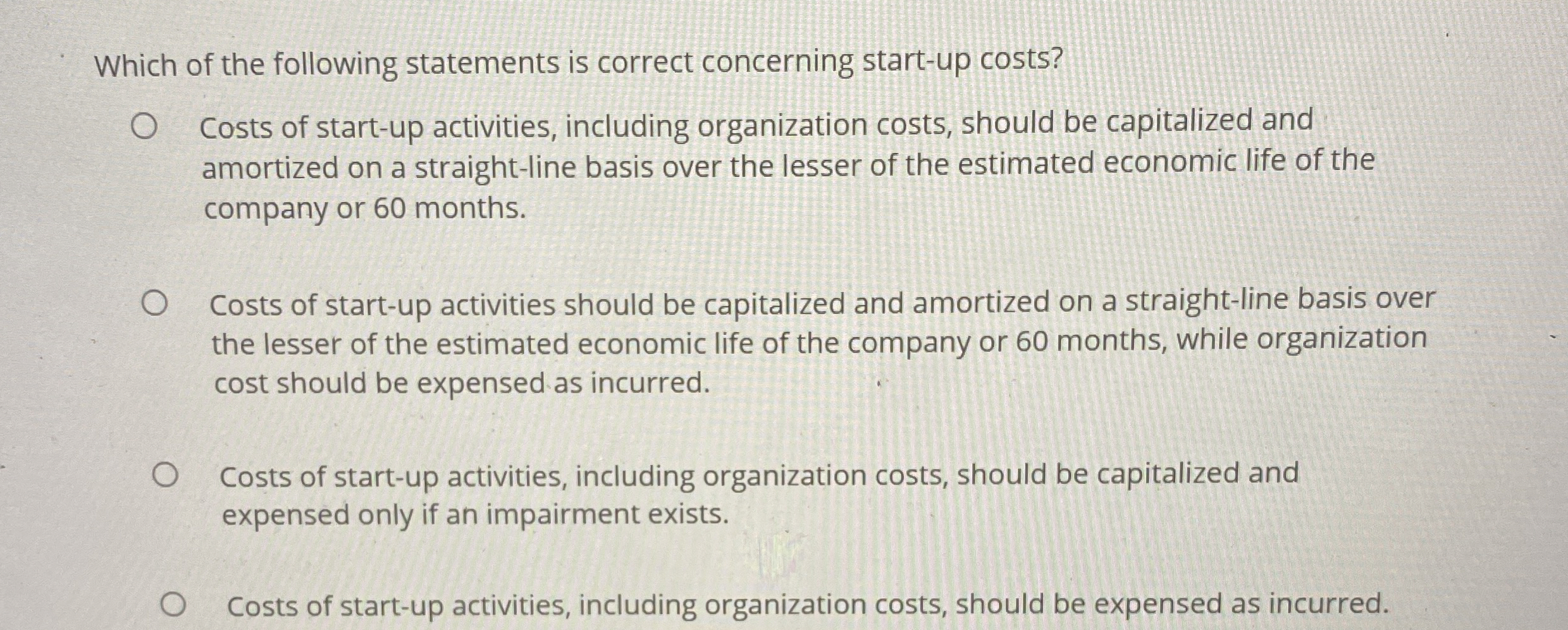 Solved Which of the following statements is correct | Chegg.com