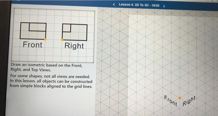 Solved Front Right Draw an | Chegg.com
