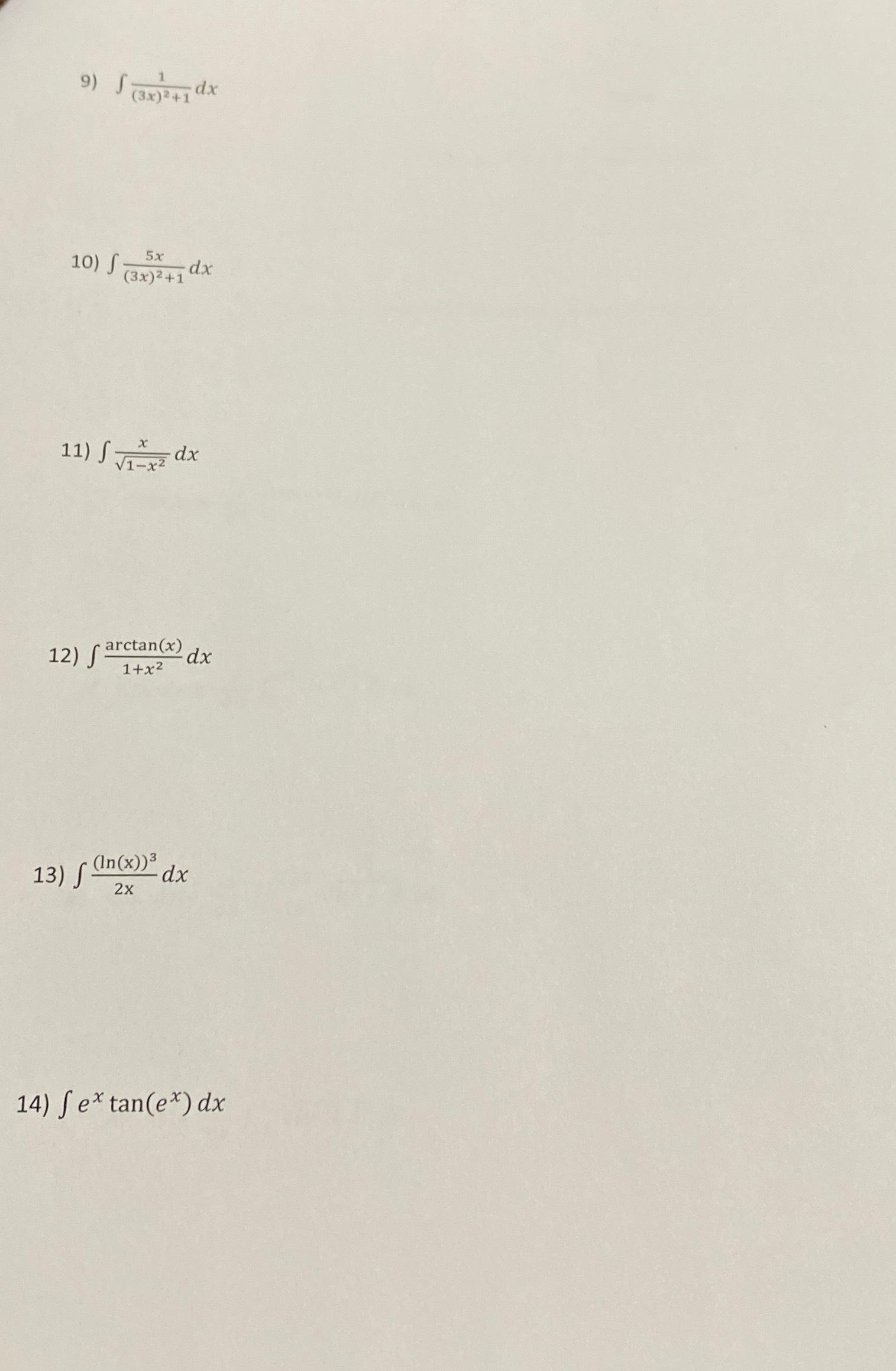 ( large int _ 1 3 x 2 dx