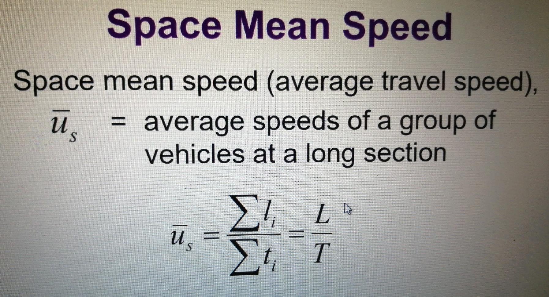 Solved 1. The following relationship between the traffic | Chegg.com