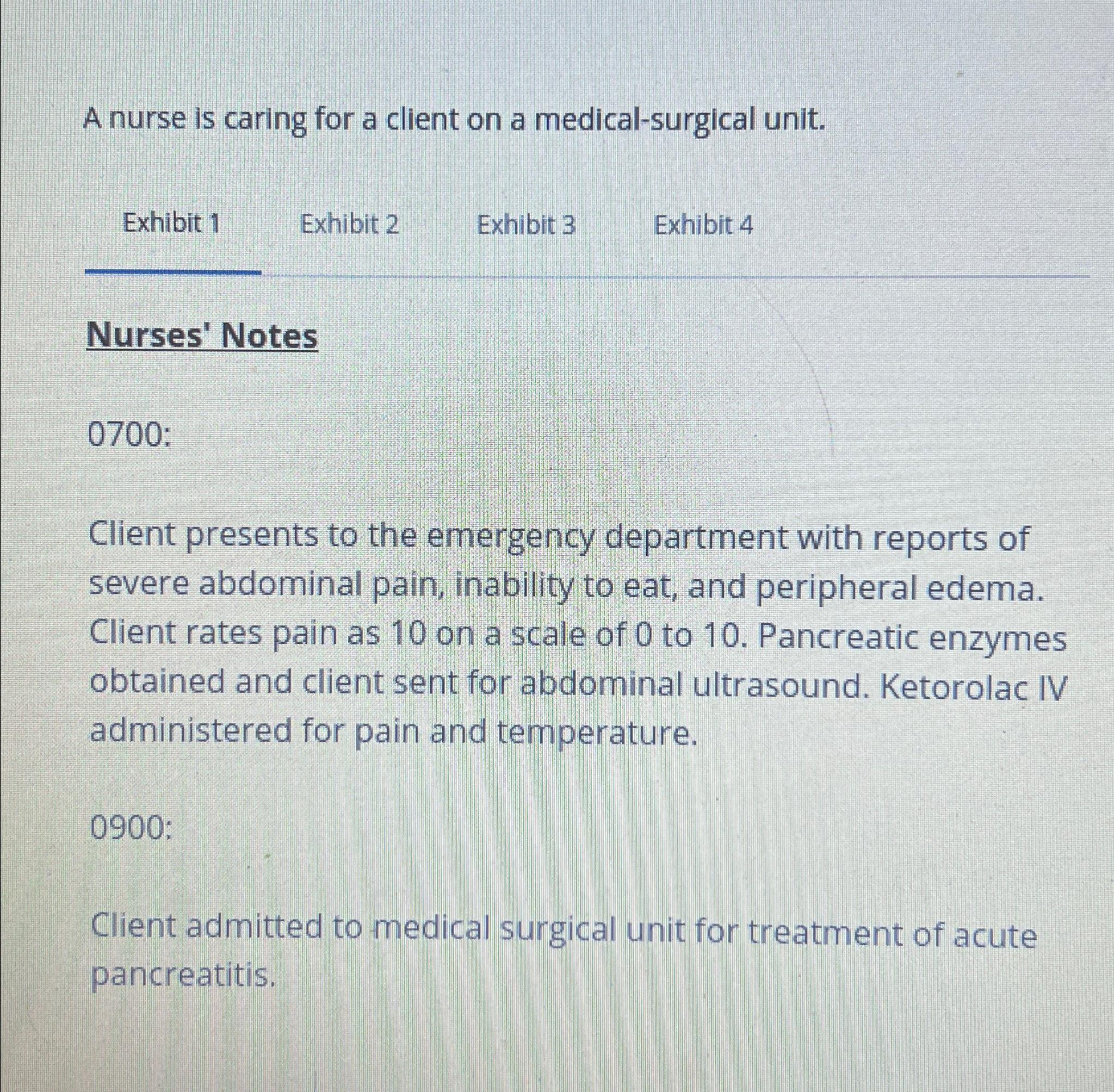Solved A nurse is caring for a client on a medical-surgical 