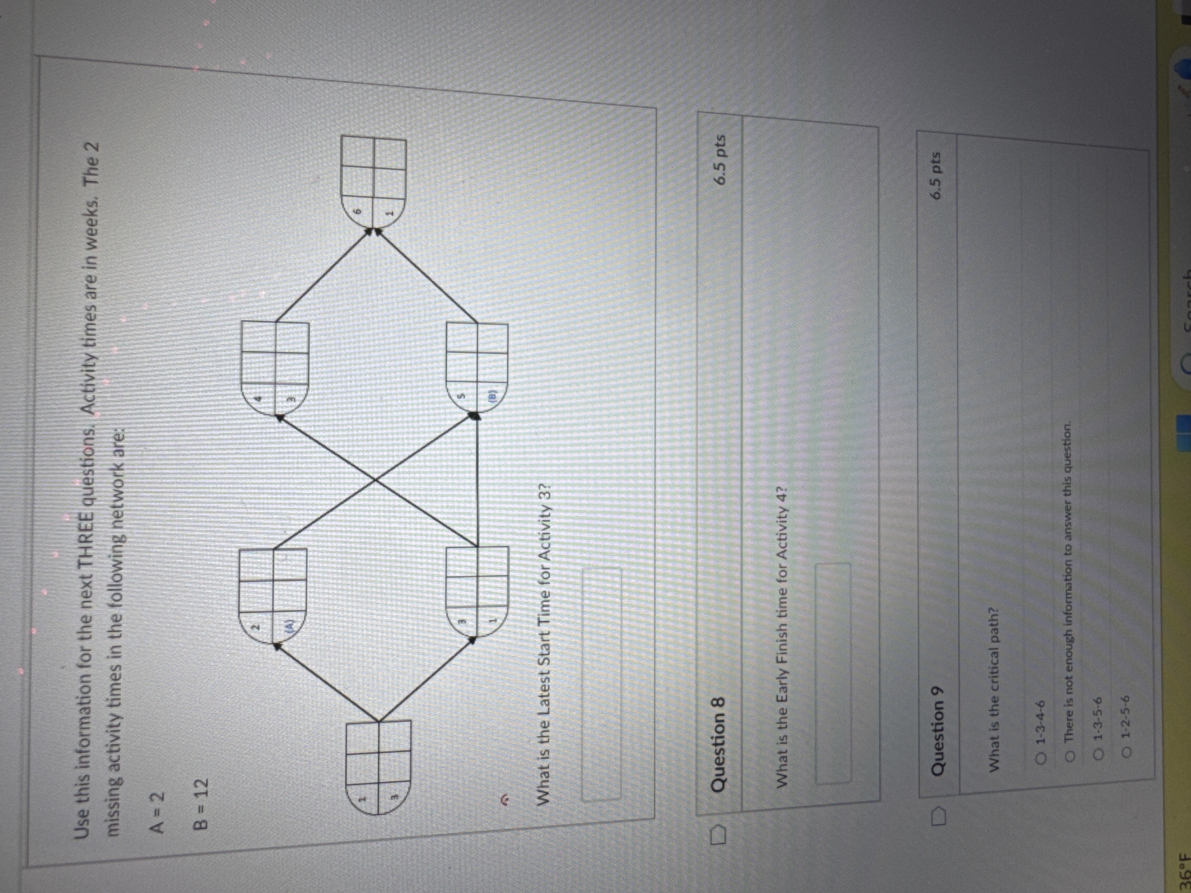 Solved Use this information for the next THREE questions. | Chegg.com