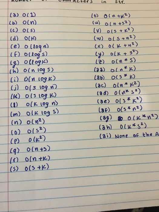 Acters In Str A 0 1 6 Oln C 015 D 000 E Chegg Com