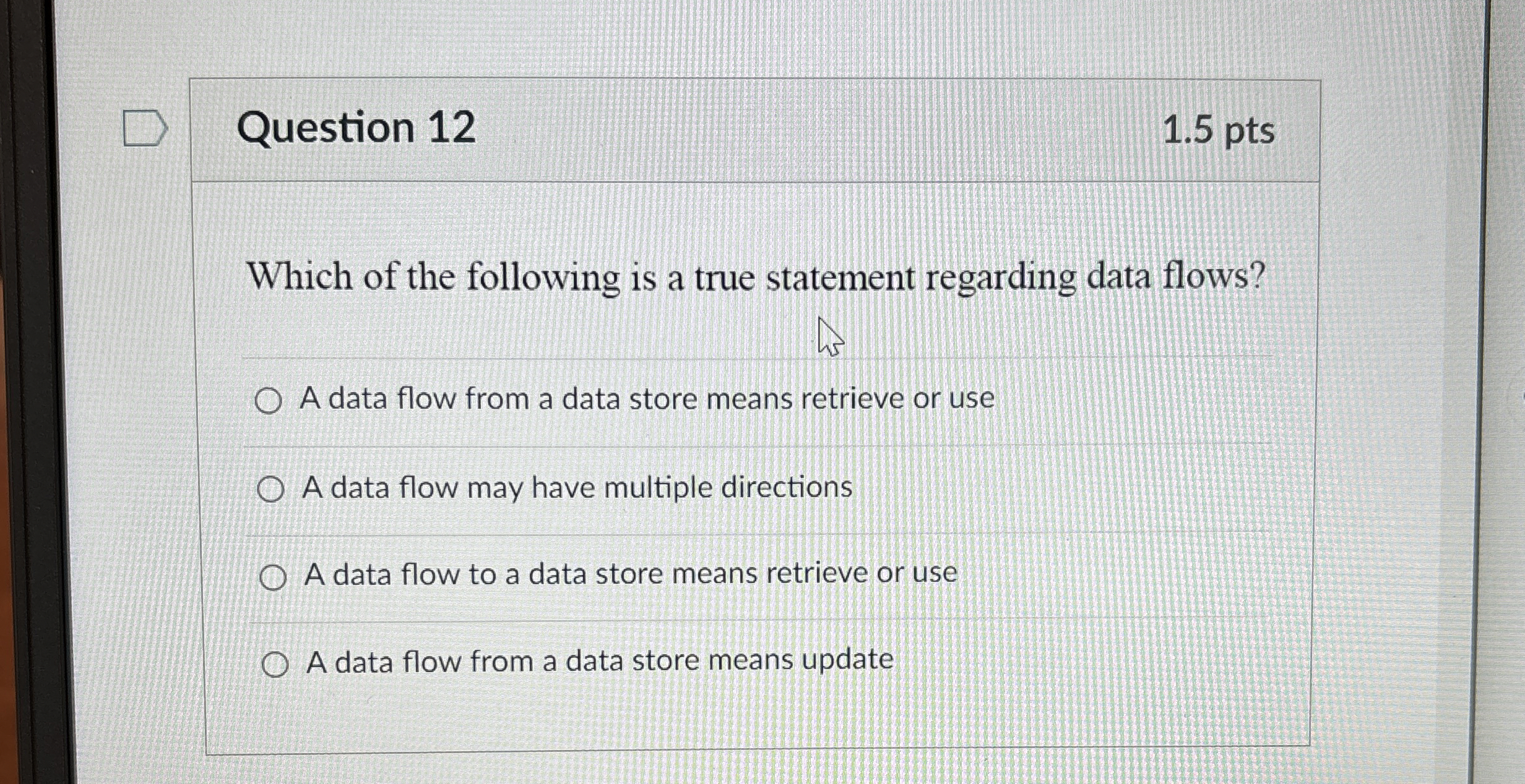 Solved Question 121.5 ﻿ptsWhich of the following is a true | Chegg.com