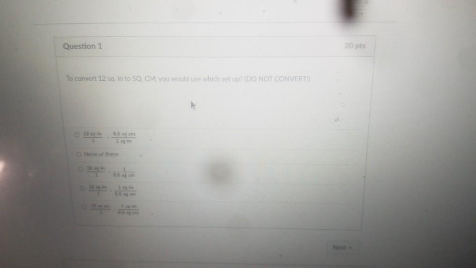 In To Sq Cm