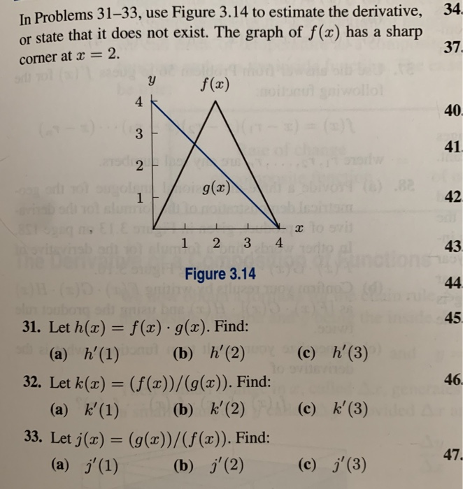 Solved 34 In Problems 31 33 Use Figure 3 14 To Estimate Chegg Com