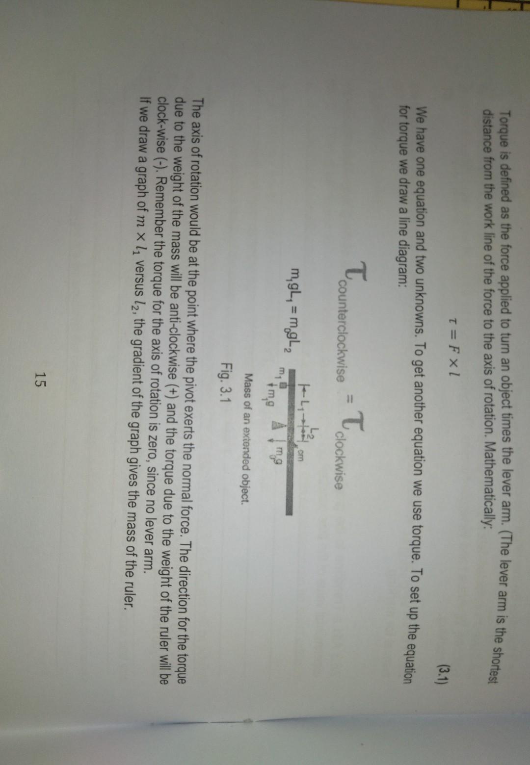 Solved 3.1 OBJECTIVES To determine the mass of a meter stick
