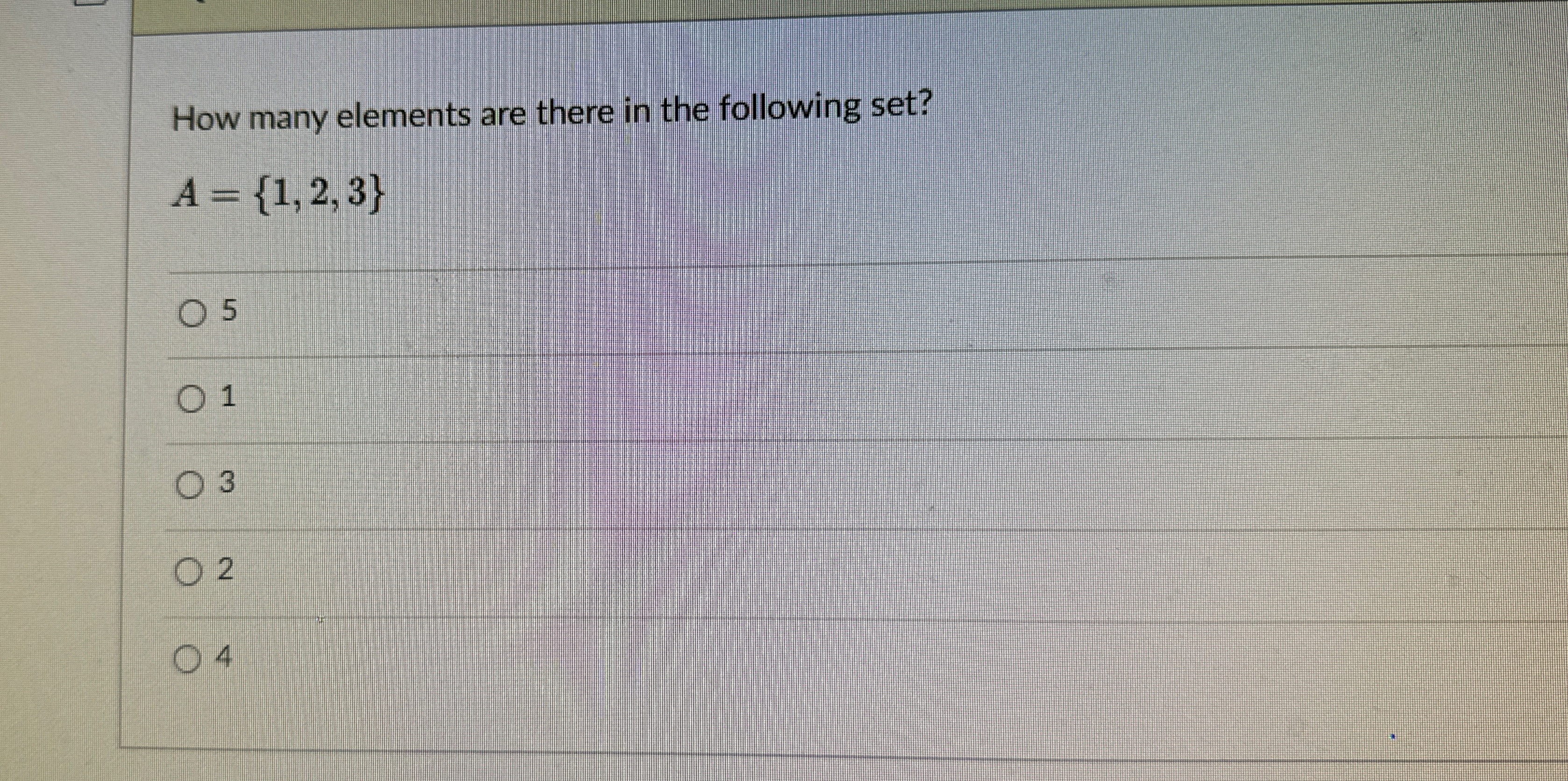 Solved How many elements are there in the following | Chegg.com