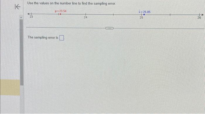 Solved Use the values on the number line to find the | Chegg.com