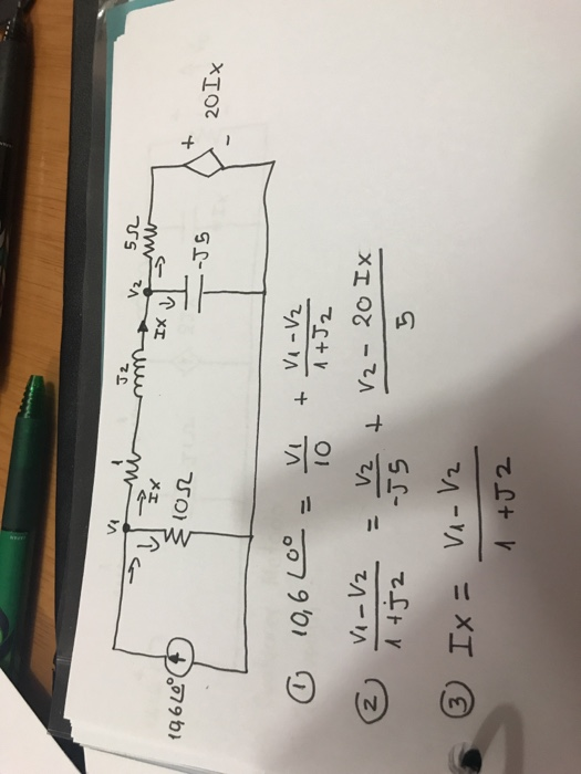Solved 1 +J2 • ® Ix = VA- V2 XI 03 =zA + This the + = 2901 D | Chegg.com