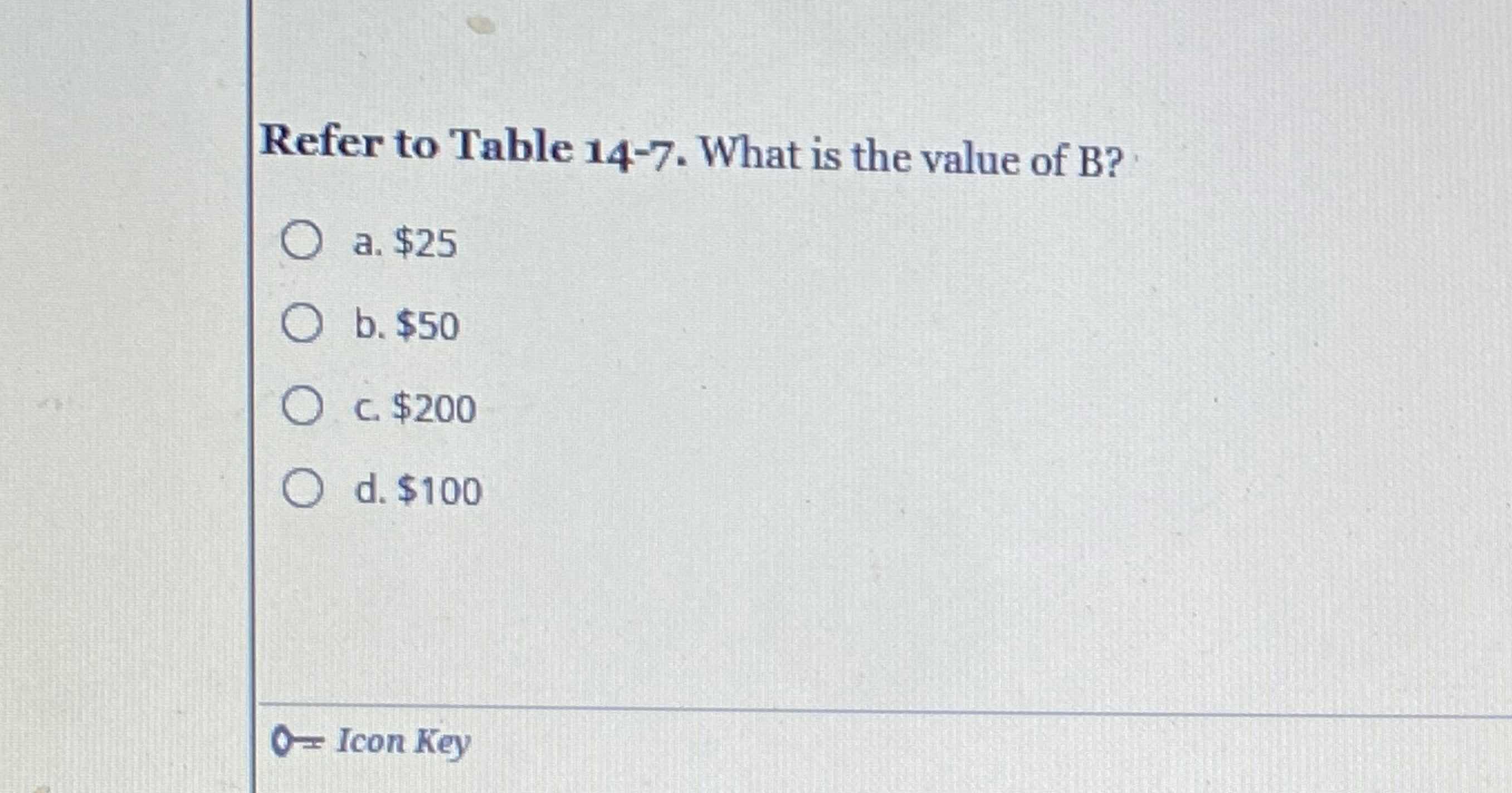 refer to table 8.1 1 the value of b is