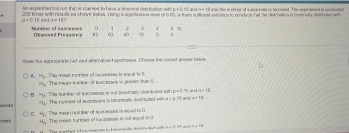 Solved B- Test Statistic Chi Square C- Chi Square Critical | Chegg.com