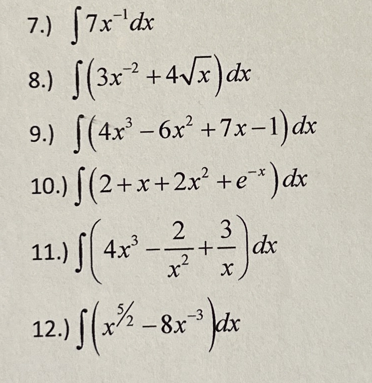Solved Find the indefinite | Chegg.com