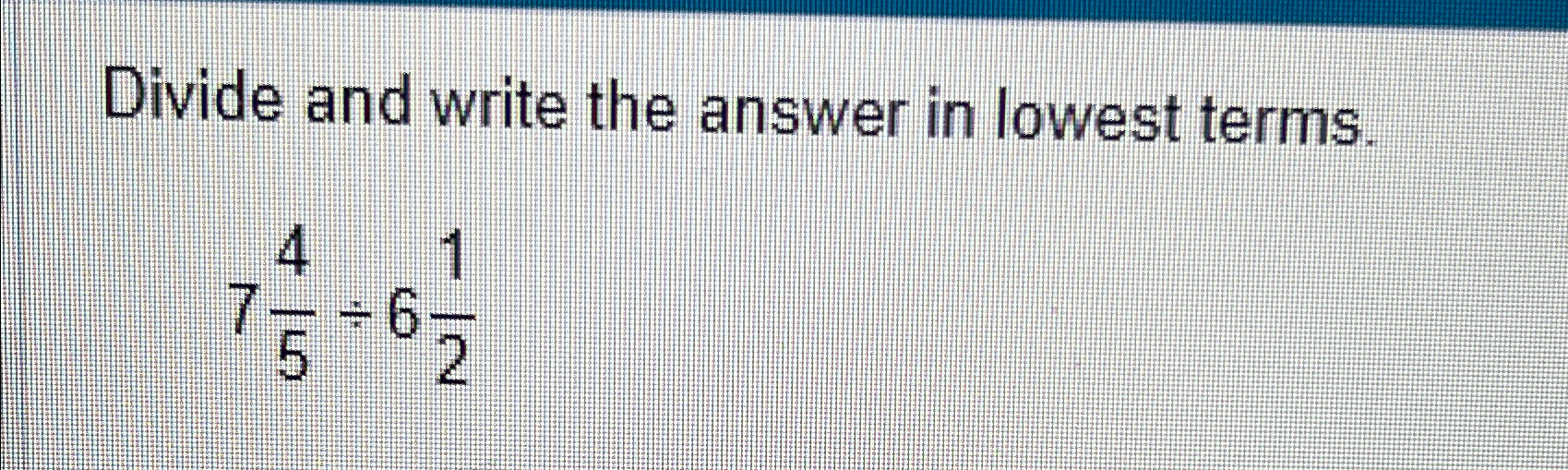 write 4 6 in lowest terms answer