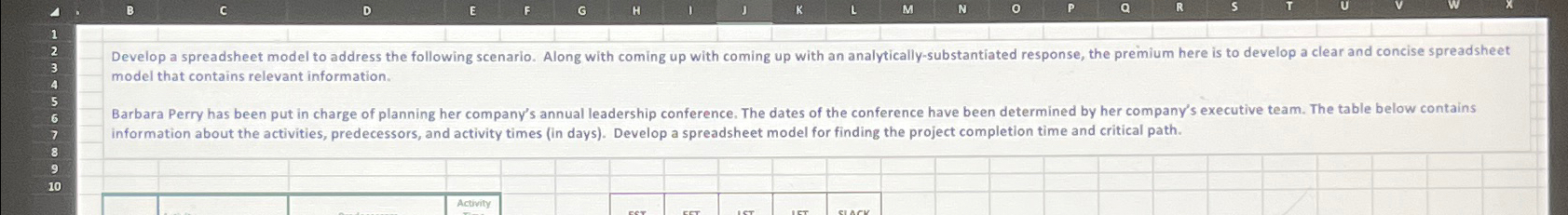 Solved Develop a spreadsheet model to address the followinng | Chegg.com