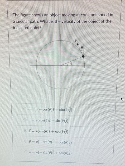 Solved The Figure Shows An Object Moving At Constant Speed | Chegg.com