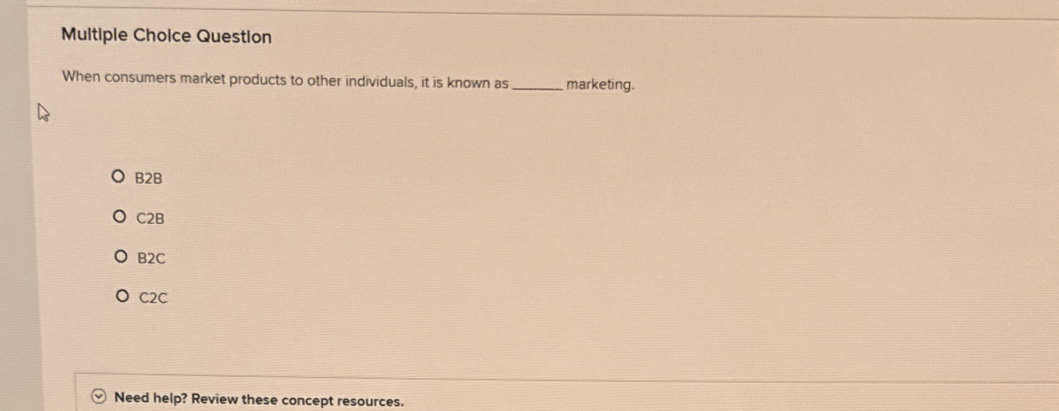 Solved Multiple Cholce QuestionWhen consumers market | Chegg.com