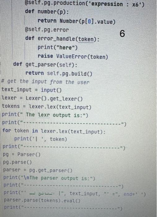 Solved I want to use these rules with the codes in the | Chegg.com