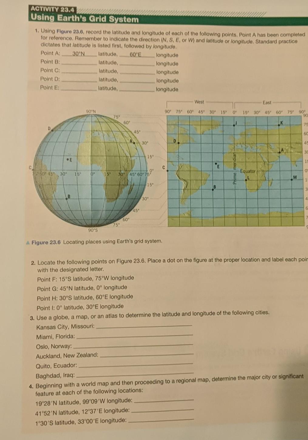 Earth S Grid System Worksheet Answers