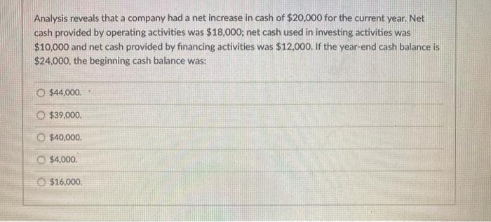 solved-analysis-reveals-that-a-company-had-a-net-increase-in-chegg