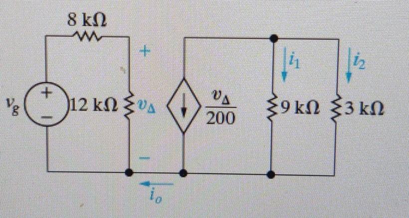 Solved The source voltage v, in the circuit in (Figure 1) is | Chegg.com
