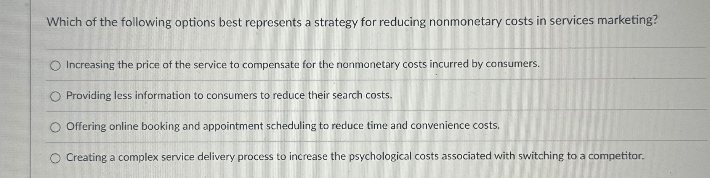 Solved Which of the following options best represents a | Chegg.com