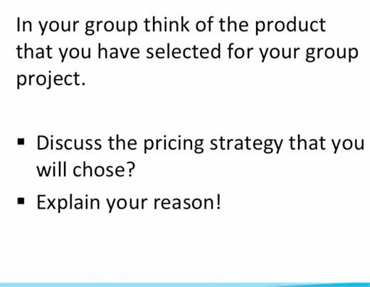 Solved In Your Group Think Of The Product That You Have | Chegg.com