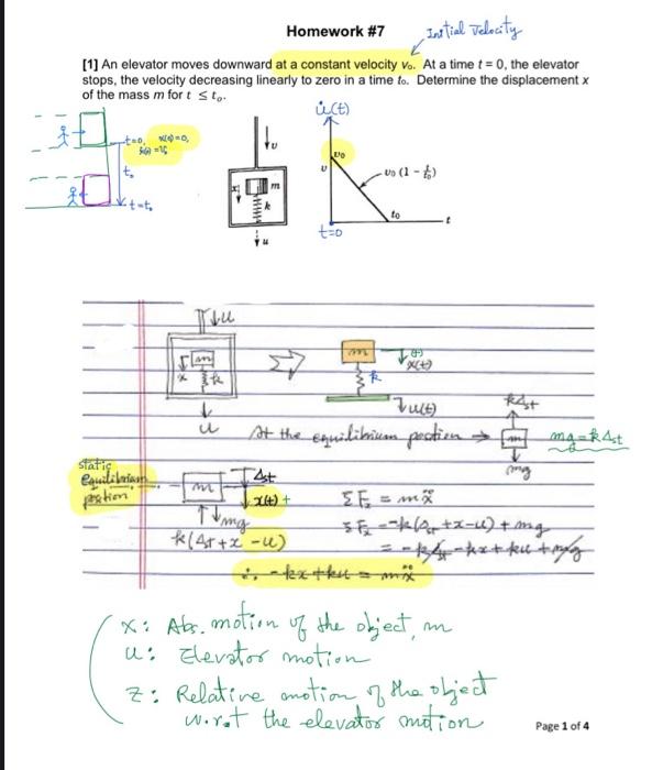 Solved [3] 10 pts. For the elevator problem of HW\#7, | Chegg.com