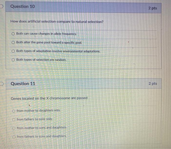 Solved Question 6 2 Pts Test Crossing Can Determine The