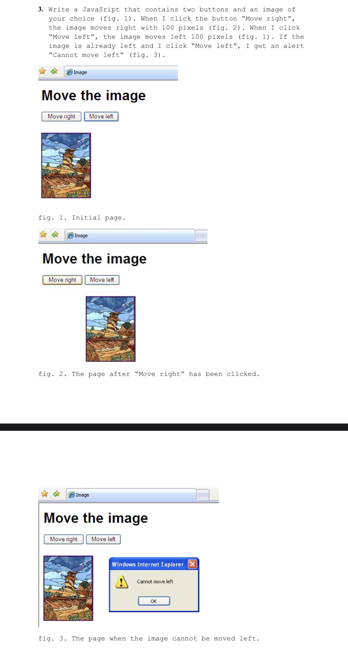 Solved Write a JavaSript that contains two buttons and an | Chegg.com
