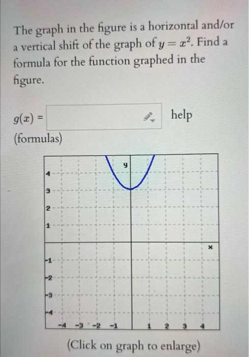 Solved The graph in the figure is a horizontal and/or a | Chegg.com