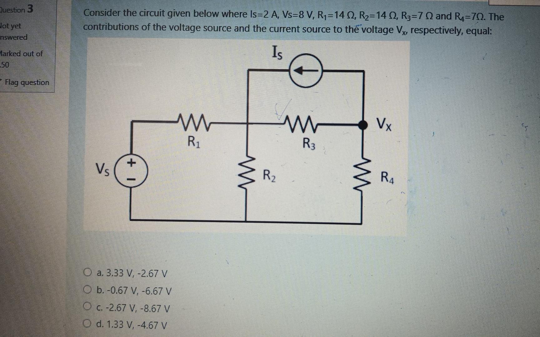 Solved Question 3 Consider the circuit given below where | Chegg.com