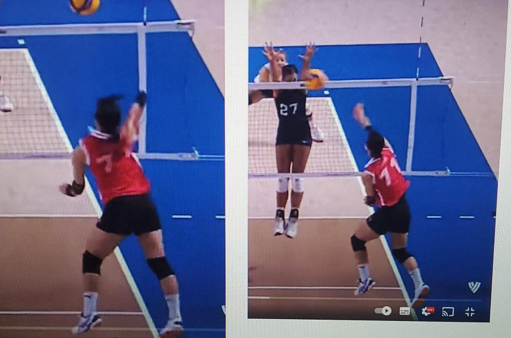 Fill in the blank Plane/axis for the volleyball spike