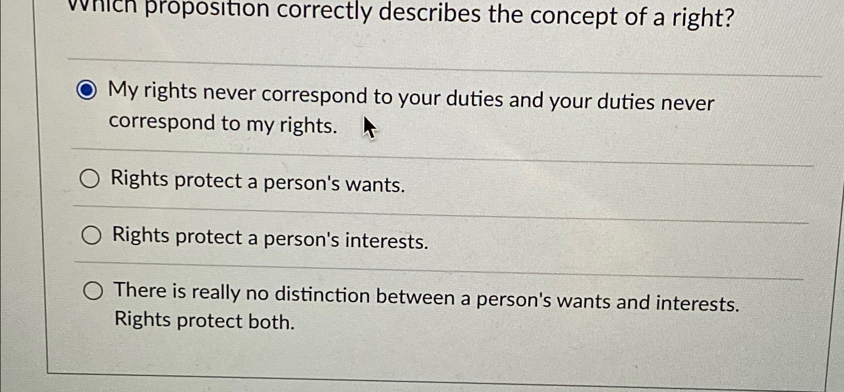 Solved proposition correctly describes the concept of a | Chegg.com