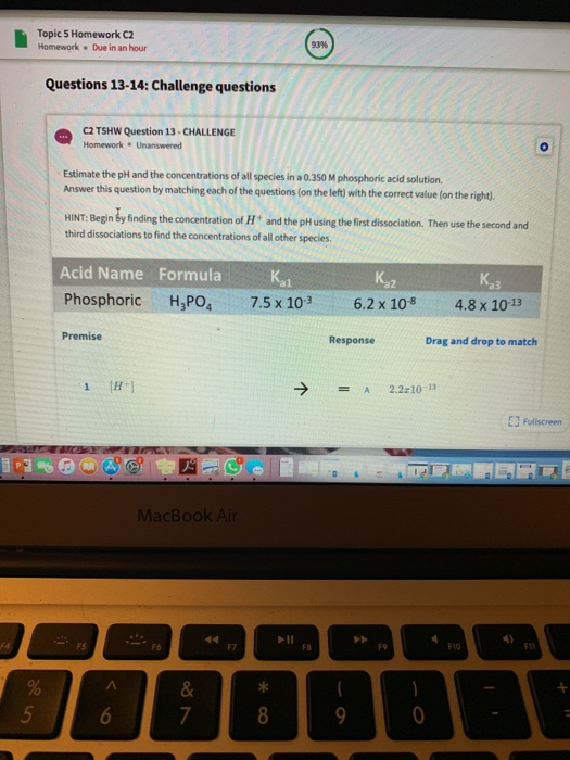 Solved Topic 5 Homework C2 Homework Due in an hour 93% | Chegg.com